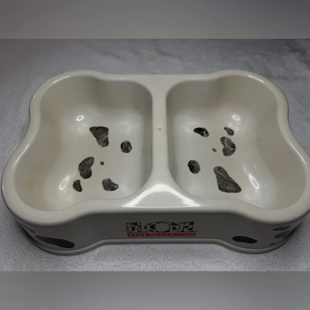 DISNEY 101 Dalmatians Dog Food/Water Bowl